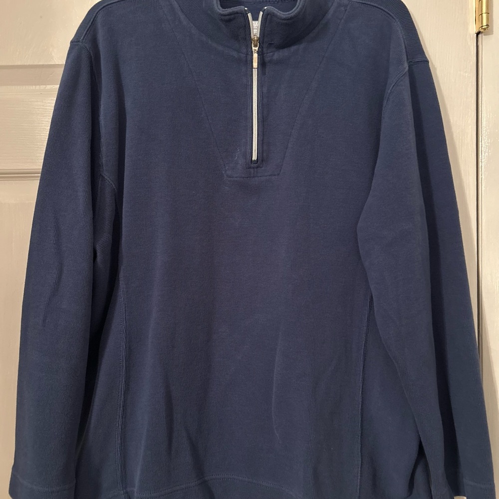 Women's Navy Blue Half-Zip Jacket